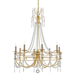 Люстра с декором из прозрачных бусин Glowing Crystals варинант исполнения - 2 | Loft Concept в Саратове