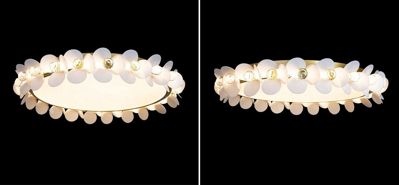 Потолочный светильник Белые Цветы White Flowers Ceiling lamp D 57 Потолочный светильник Белые Цветы White Flowers Ceiling lamp D 57 - Loft-Concept в Саратове