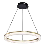 Люстра подвесная круглая светодиодная с золотым каркасом Ring Horizontal варинант исполнения - 3 | Loft Concept в Саратове