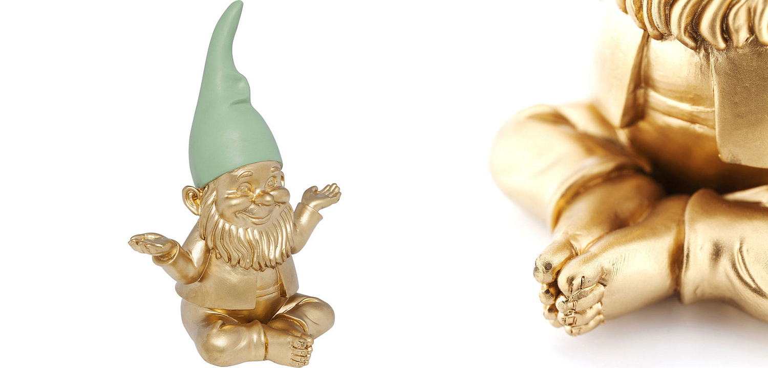 Статуэтка Golden Meditating Gnome Статуэтка Golden Meditating Gnome - Loft-Concept в Саратове