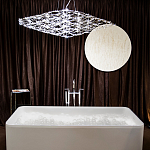 Люстра подвесная с тонкой металлической конструкцией цвета хром Quasar варинант исполнения - 7 | Loft Concept в Саратове