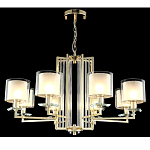 Люстра с 8-ю цилиндрическими плафонами из стекла Laurent варинант исполнения - 4 | Loft Concept в Саратове