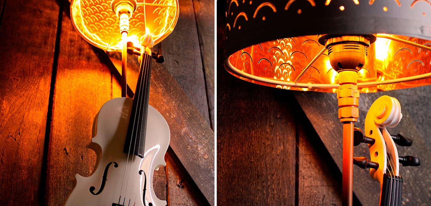 Настольная лампа Violin white Настольная лампа Violin white - Loft-Concept в Саратове