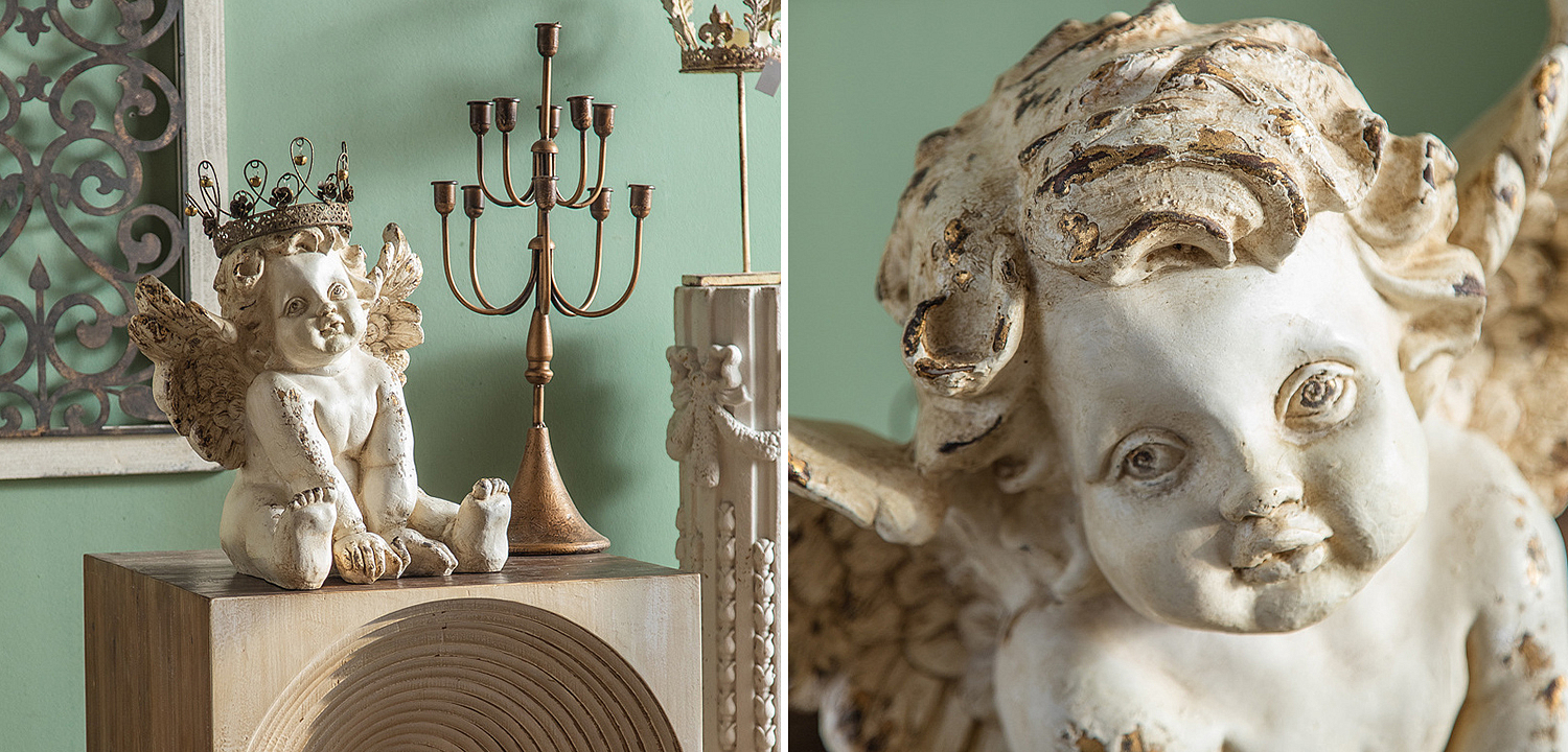 Статуэтка Angel Crown Provence Statuette Статуэтка Angel Crown Provence Statuette - Loft-Concept в Саратове