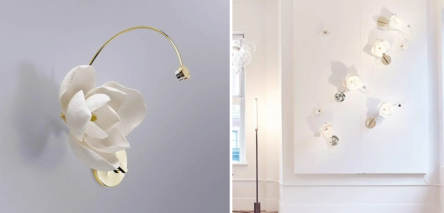 Бра Белый Цветок Lure Sconce by PELLE Бра Белый Цветок Lure Sconce by PELLE - Loft-Concept в Саратове