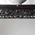 Черная резная консоль в Китайском стиле из массива Black Dragon Console варинант исполнения - 3 | Loft Concept в Саратове