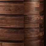 Комод деревянный с 7-ю ящиками Moon Walnut Furniture варинант исполнения - 5 | Loft Concept в Саратове