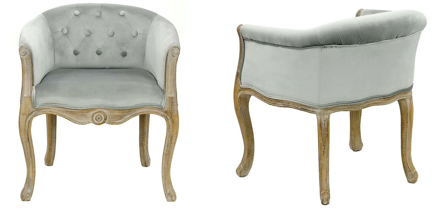 Кресло French Provence Armchair Roderic light blue Кресло French Provence Armchair Roderic light blue - Loft-Concept в Саратове