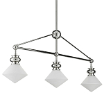 Люстра линейная с ромбовидными плафонами Pointed Diamond Shade варинант исполнения - 5 | Loft Concept в Саратове