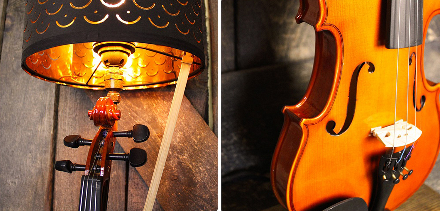 Настольная лампа Violin brown Настольная лампа Violin brown - Loft-Concept в Саратове