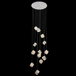 Люстра каскадная с мозаичным хрустальным оформлением Sparks of Crystal варинант исполнения - 2 | Loft Concept в Саратове