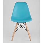 Пластиковый стул на ножках из массива бука Eames Torquoise варинант исполнения - 4 | Loft Concept в Саратове