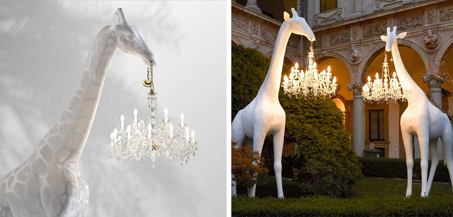 Торшер белый жираф в натуральную величину White Giraffe Lamp large size Торшер белый жираф в натуральную величину White Giraffe Lamp large size - Loft-Concept в Саратове