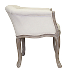 Кресло низкое в стиле прованс Бежевый Лен Louis French Armchair  варинант исполнения - 1 | Loft Concept в Саратове