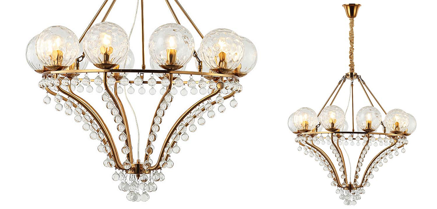 Люстра Melaine Chandelier gold Люстра Melaine Chandelier gold - Loft-Concept в Саратове