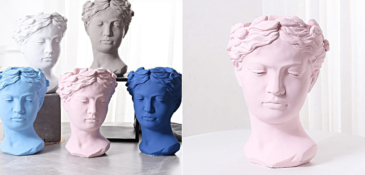 Ваза Female Bust Pink Ваза Female Bust Pink - Loft-Concept в Саратове