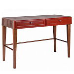 Стол письменный из массива бука с 2-мя ящиками красный Wenge Light варинант исполнения - 1 | Loft Concept в Саратове
