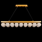 Люстра линейная прямоугольная с сферическими плафонами Phased Spheres варинант исполнения - 1 | Loft Concept в Саратове