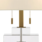 Настольная лампа прямоугольная на прозрачном основании Charm and Luxury варинант исполнения - 1 | Loft Concept в Саратове