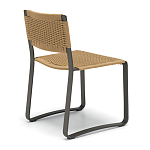 Дизайнерский стул с каркасом из металла с плетеными сиденьем и спинкой GREEN POINT Chair варинант исполнения - 3 | Loft Concept в Саратове