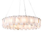 Люстра круглая декорированная натуральным камнем Stone Interior Accent варинант исполнения - 1 | Loft Concept в Саратове