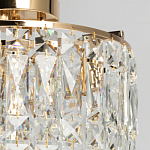 Потолочный светильник круглый с прозрачными подвесками Lunet варинант исполнения - 3 | Loft Concept в Саратове