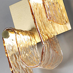 Бра волнистой формы из фактурного стекла Wave варинант исполнения - 8 | Loft Concept в Саратове