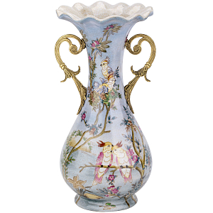 Ваза фарфоровая с попугаями Gaya