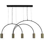 Линейный светильник с дугообразным каркасом Daviau Linear Arch Light 5 варинант исполнения - 3 | Loft Concept в Саратове