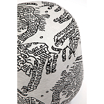 Пуф Wakonda с Круглыми ножками Черно-Белый орнамент варинант исполнения - 4 | Loft Concept в Саратове