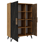 Шкаф двухдверный с 2-мя отделами с полками Stone Effect варинант исполнения - 3 | Loft Concept в Саратове