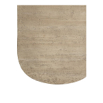 Столик кофейный кремового цвета с овальной столешницей и круглым основанием Cream Dalmen Table варинант исполнения - 4 | Loft Concept в Саратове