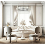 Люстра кольцевая с текстурной огранкой Reflection of Reality варинант исполнения - 5 | Loft Concept в Саратове