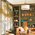 Обои ручная роспись Bamboo River Blossom Original colourway on Deep Rich Gold gilded paper with pearlescent antiquing варинант исполнения - 3 | Loft Concept в Саратове