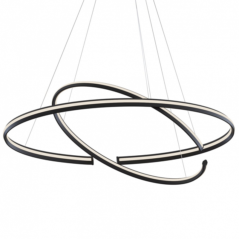 Люстра Half Ring Black & White Черный Белый Люстра Half Ring Black & White Черный Белый в Саратове | Loft Concept