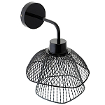 Бра с сетчатым металлическим абажуром Black Mesh Lampshade варинант исполнения - 3 | Loft Concept в Саратове