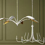 Люстра белая с плафонами в виде лепестков Delicate Flower варинант исполнения - 5 | Loft Concept в Саратове