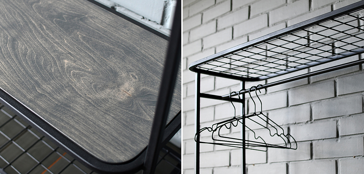 Рейл Braydon Industrial Metal Rust Clothes Rail Рейл Braydon Industrial Metal Rust Clothes Rail - Loft-Concept в Саратове