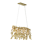 Люстра золотая с декором в виде веток эвкалипта Eucalyptus Branches варинант исполнения - 2 | Loft Concept в Саратове