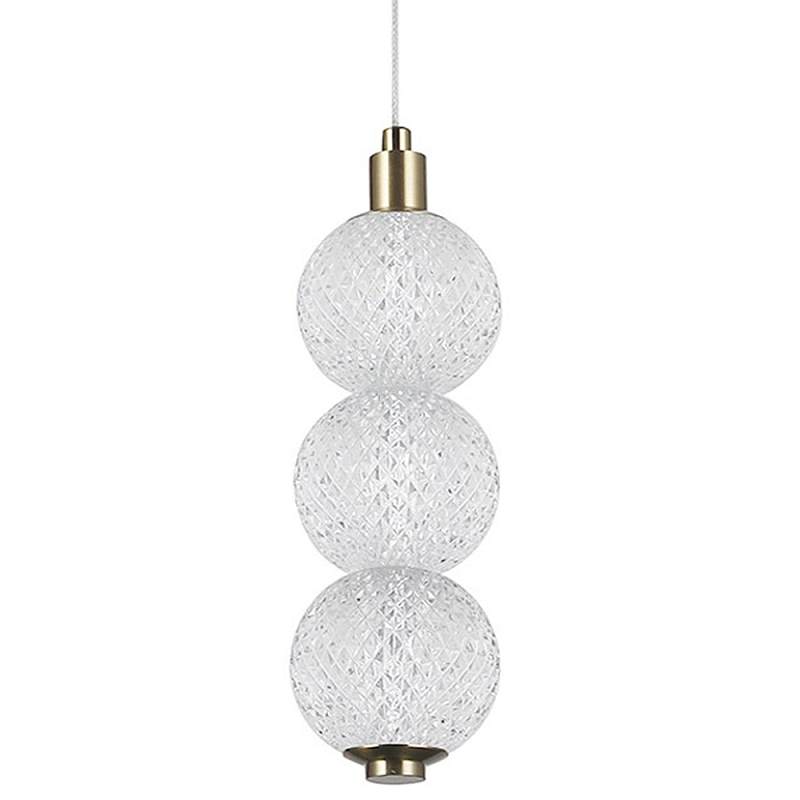 Подвесной светодиодный светильник Crystal Globule Hanging Lamp Прозрачный Бронза Подвесной светодиодный светильник Crystal Globule Hanging Lamp Прозрачный Бронза в Саратове | Loft Concept