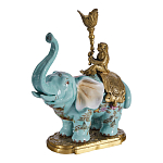 Подсвечник в виде слона из фарфора с бронзовыми элементами Elephant in the Garden of Eden варинант исполнения - 2 | Loft Concept в Саратове