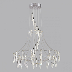Люстра подвесная из металла с хрустальными прозрачными подвесками Quasar 81 варинант исполнения - 10 | Loft Concept в Саратове