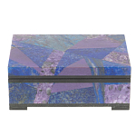 Шкатулка из натурального камня лазурит и чароит Stone Casket варинант исполнения - 2 | Loft Concept в Саратове