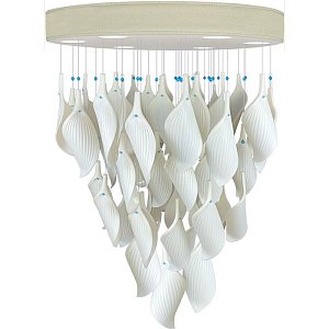 Дизайнерская люстра White Flower Petals высота 70 см