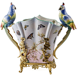 Ваза фарфоровая с попугаями Ferra варинант исполнения - 2 | Loft Concept в Саратове