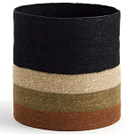 Плетеная корзина в полоску Iweala Wicker Basket варинант исполнения - 1 | Loft Concept в Саратове