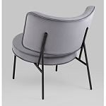 Мини-кресло District Lounge велюр серый варинант исполнения - 3 | Loft Concept в Саратове