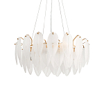 Люстра Mont Saint-Michel Золотая с Рельефным Стеклом варинант исполнения - 4 | Loft Concept в Саратове