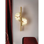 Бра  с фигурным мраморным рассеивателем Spiral of Warm Light варинант исполнения - 7 | Loft Concept в Саратове