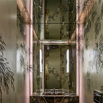 Обои ручная роспись Silk Tree Original colourway on White Metal gilded paper варинант исполнения - 1 | Loft Concept в Саратове